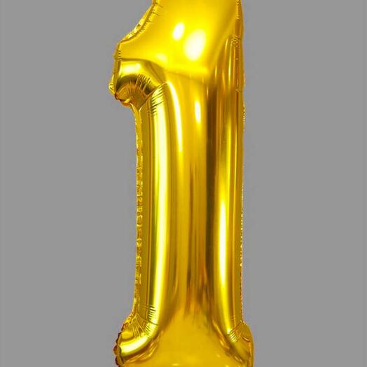 Figure "1" gold 102cm