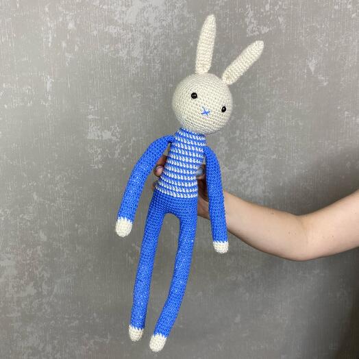 Вязаная игрушка зайка 🐰