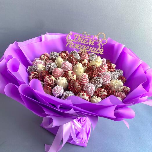 Ramo de fresas cubiertas de chocolate / talla XL