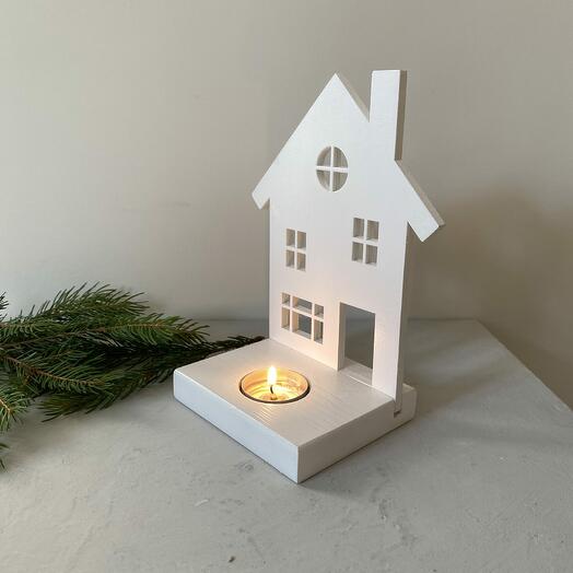 Подсвечник House white