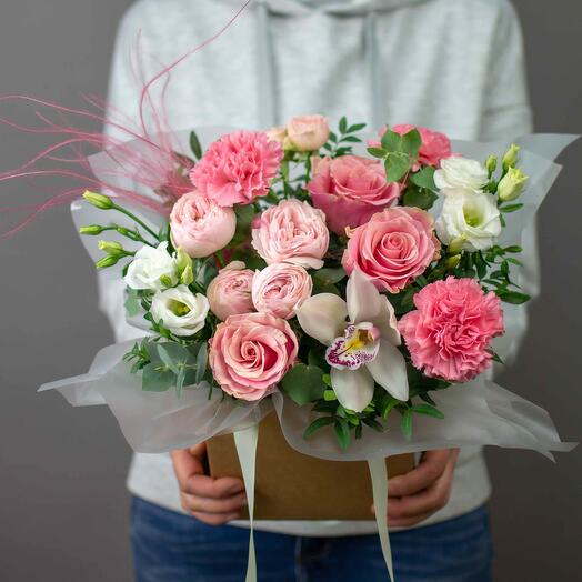 Flowers in a box For your beloved