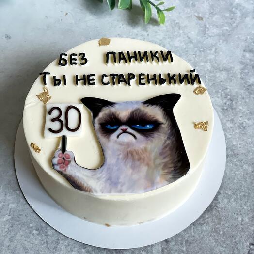Бенто торт «Без паники ты не старенький»