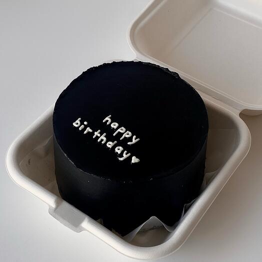 Pastel de cumpleaños Bento negro