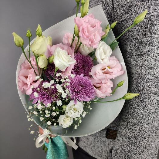 Букет с лизиантусом для любимой🥰