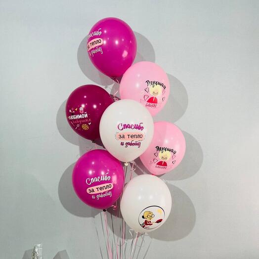 Balloons for grandma's birthday 7 pieces