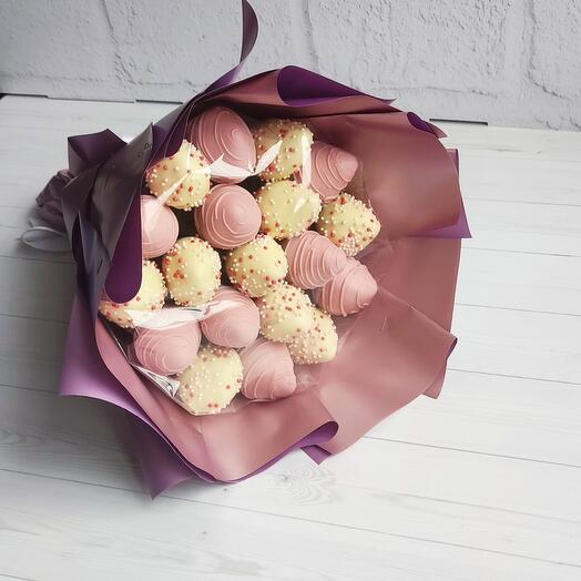 Букет из Клубники в шоколаде/цветы/ подарки