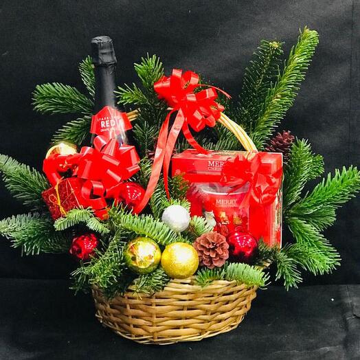 Christmas Hamper Basket -1