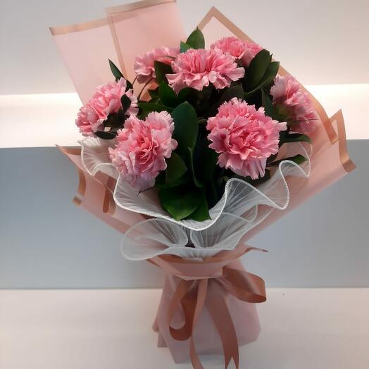 Beautiful Pink Carnation Bouquet