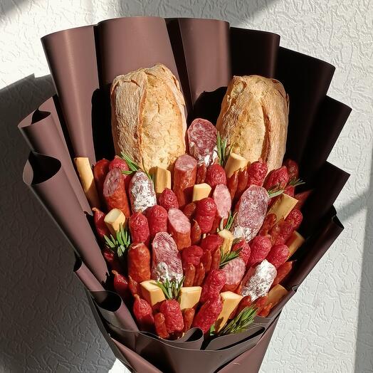 Букет мясной «Пиколини», подарок на 23 февраля папе, парню, подарок мужу