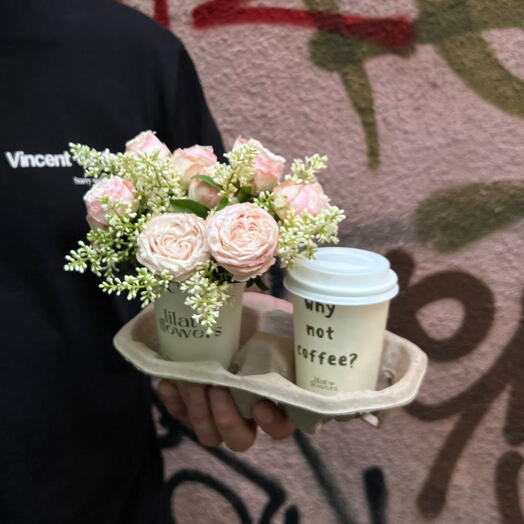 Madam Bombastic Bouquet and illy coffee