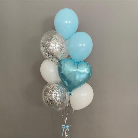 Воздушные  шары  с гелием 10шт