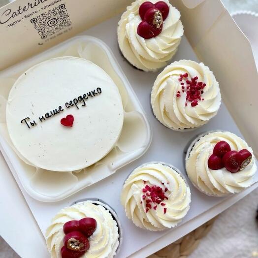 Сладкий набор   Бенто + 5 капкейки