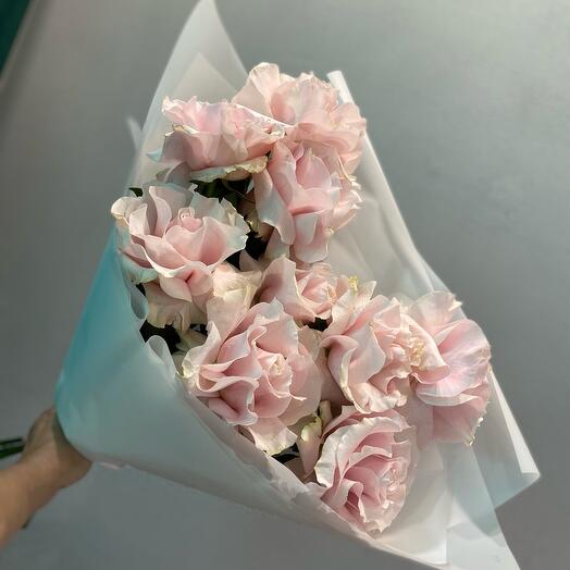 Французские нежно-розовые розы