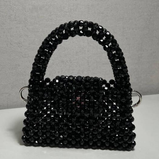 Сумка из бусин Selia black