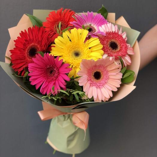 Bouquet of 7 gerberas "Joy"