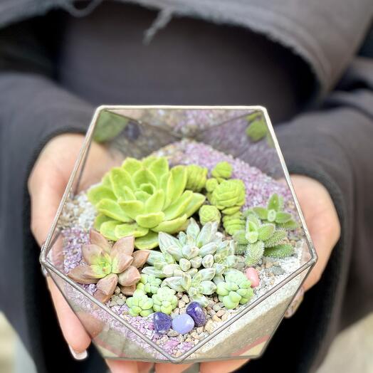 Florarium "Icosahedron" small