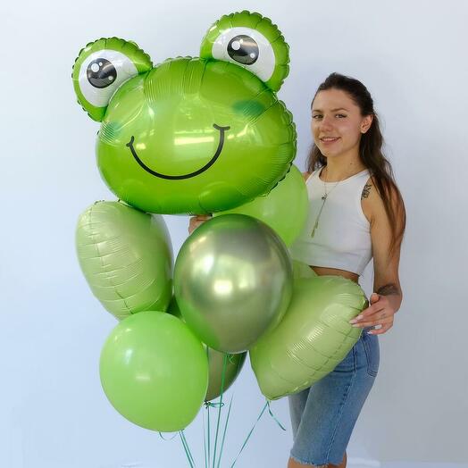Сет шариков "Весёлая лягушка", 7 штучек