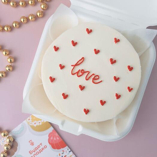 Бенто торт «Love» для любимой/любимого на 14 февраля
