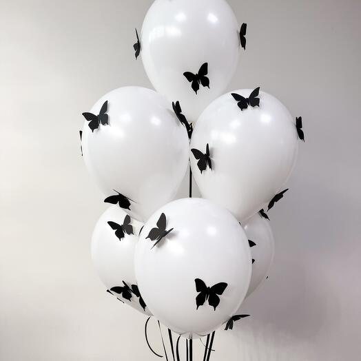 Large balls with butterflies 40 cm