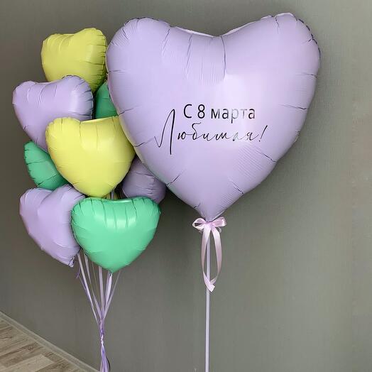 Набор с сердцами к 8 марта