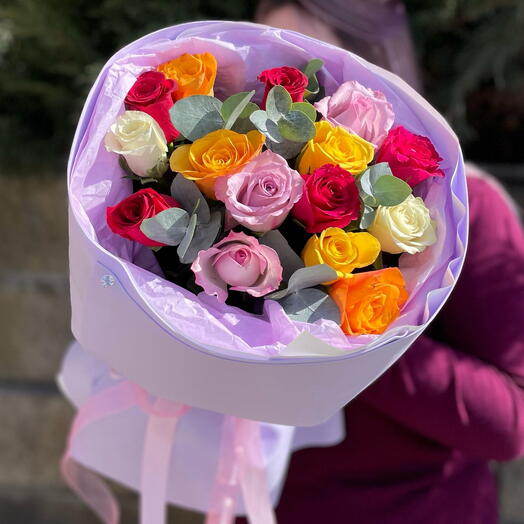 🔥Monobooket "día del arco iris" con rosas Kenia
