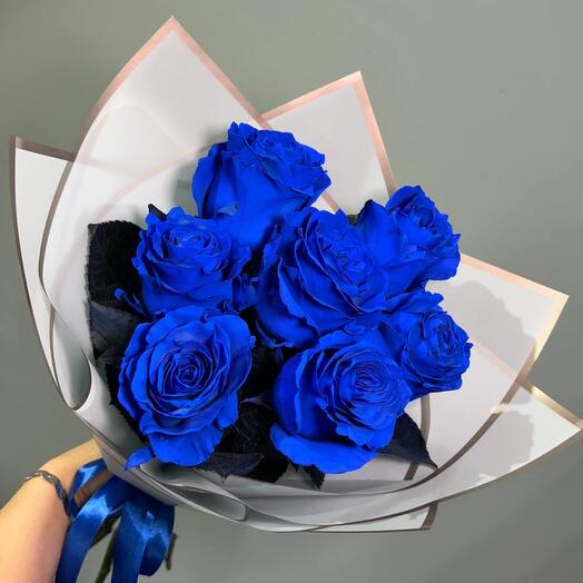 The roses are blue