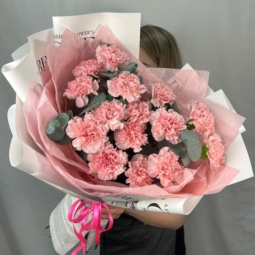Прекрасные диантусы с эвкалиптом🥰