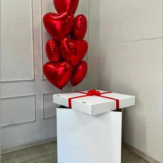 KKırmızı Kalp Surpriz Kutusu