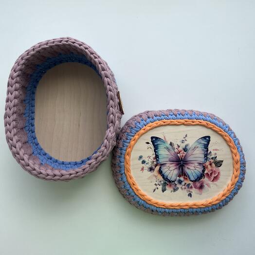 Интерьерная корзина «Бабочка»
