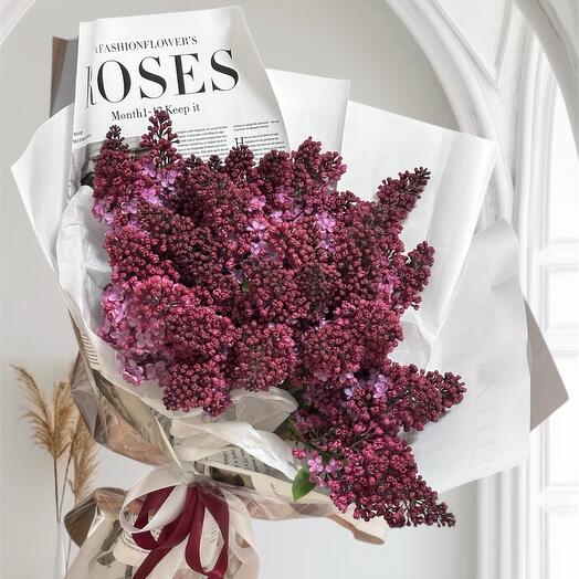 Букет из сирени «Винное настроение»