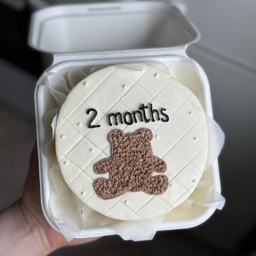 Бенто-торт S «months» с мишкой