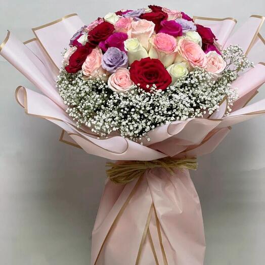 Mixed roses