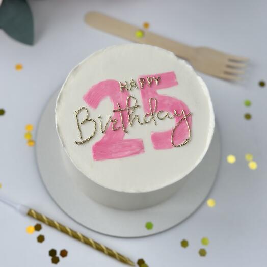 Торт Happy Birthday