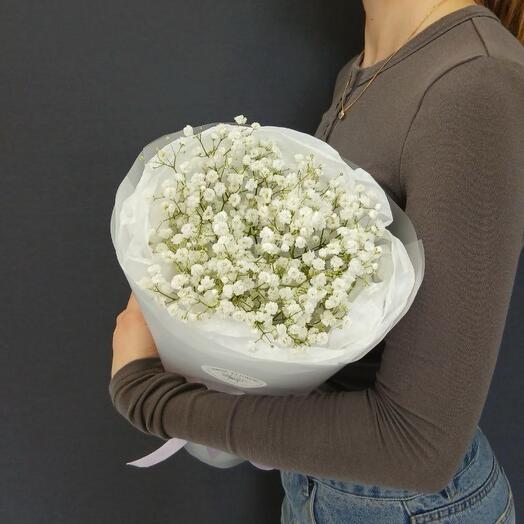 Букет из 3 белых гипсофил