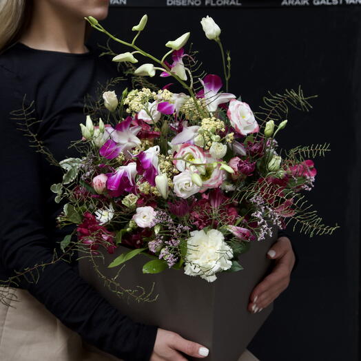 Caja con Orquidea