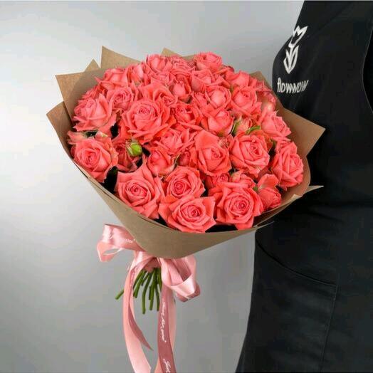Букет коралловых роз 🌹