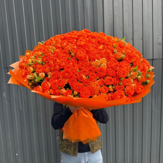 Огромный оранжевый букет 🧡🧡🧡