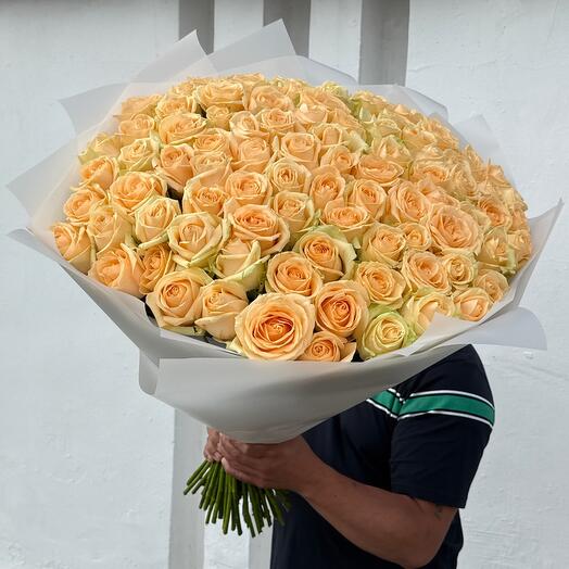 Букет из 101 роз пинчаваланж💛