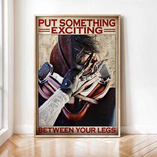 Интерьерный постер "Лошади" винтажная картина 02-0178