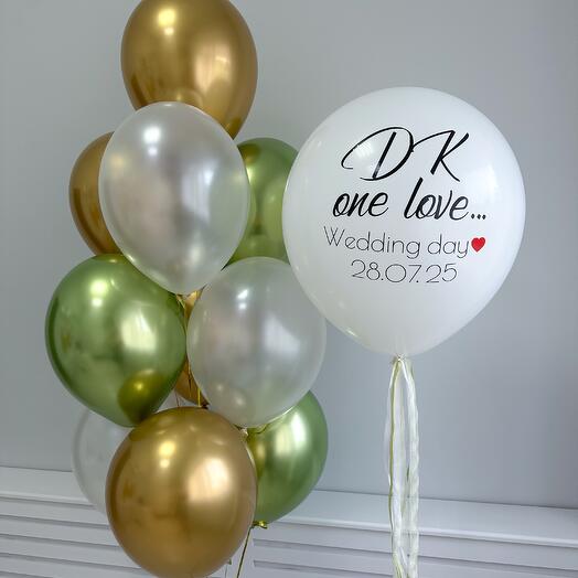 Воздушные шары. Сет  1992 на свадьбу