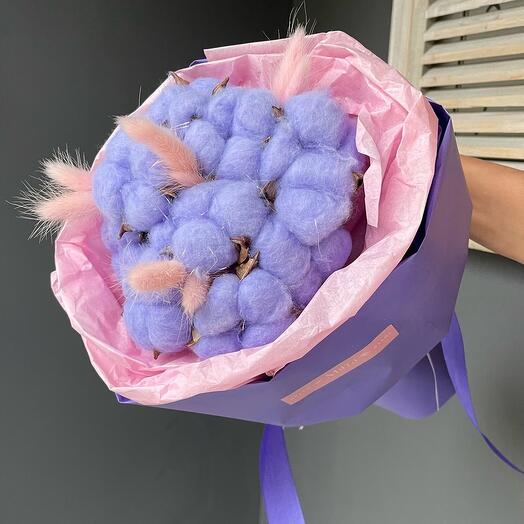 Букет из хлопка