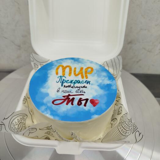 Бенто торт Ты Мой Мир