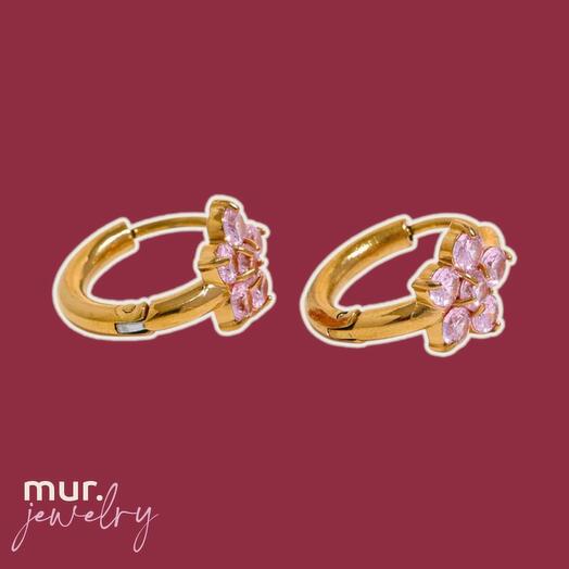 Серьги с цирконием mur.charm