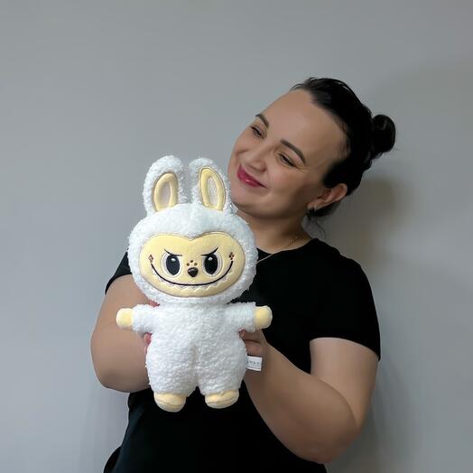 Игрушка антистресс Зайка белый