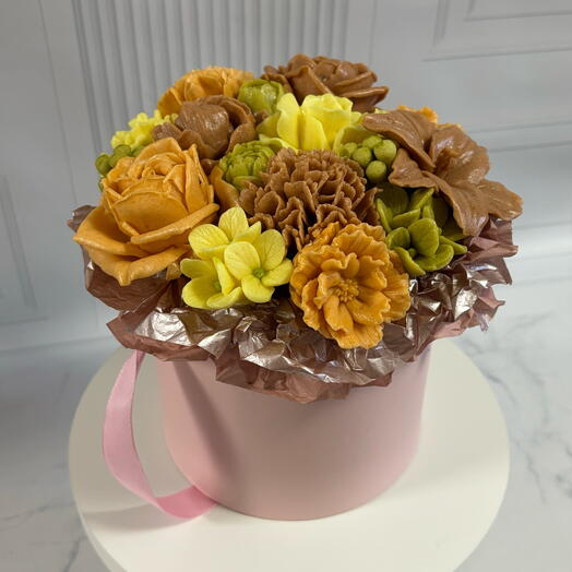 БУКЕТ ИЗ ЗЕФИРА В ШЛЯПНОЙ КОРОБК🥰