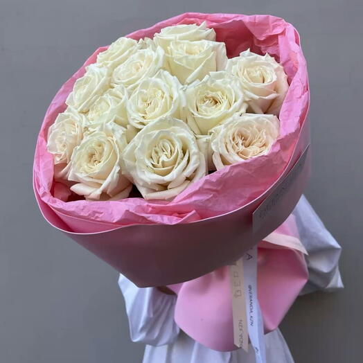 Букет белоснежных роз белые розы для мамы