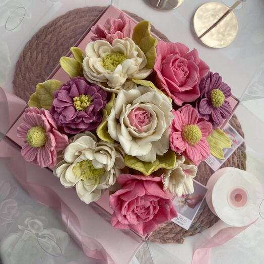 Съедобный букет из зефира