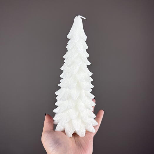 Свеча блестящая ёлочка