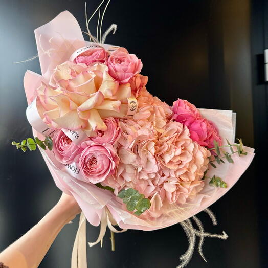 Букет «Пудровый закат»