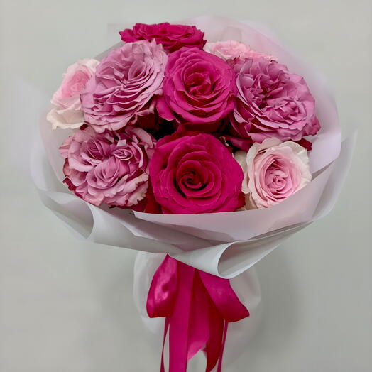 Монобукет розы микс